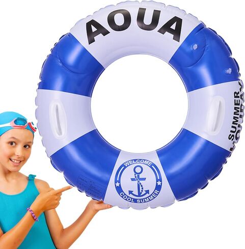Inflatable Pool Floats - Ring Pool Float with Handle Swim Rings | Thickened British Style Swimming Tubes for, Adult, Men, Beach in Saudi Arabia