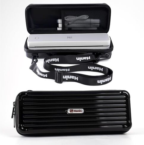 حقيبة حمل PRT MT610 للطابعة الحرارية المحمولة iDPRT HPRT، حقيبة سفر منظم إلكترونيات MT610 Pro للطابعة والملحقات، حقيبة وحزام أسود فقط in Kuwait