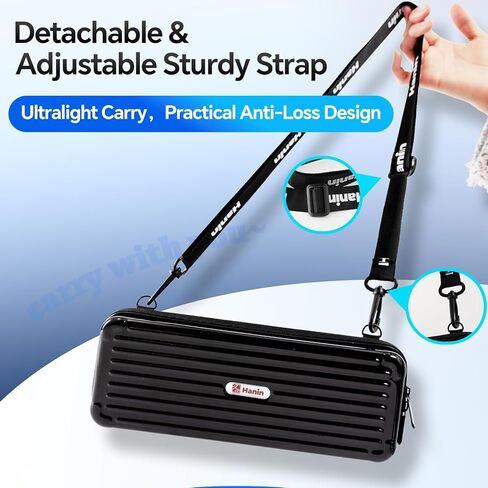 حقيبة حمل PRT MT610 للطابعة الحرارية المحمولة iDPRT HPRT، حقيبة سفر منظم إلكترونيات MT610 Pro للطابعة والملحقات، حقيبة وحزام أسود فقط in Kuwait