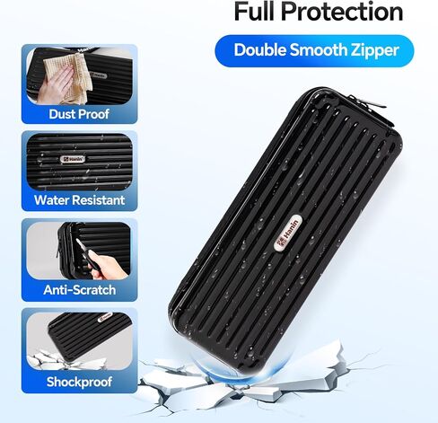 حقيبة حمل PRT MT610 للطابعة الحرارية المحمولة iDPRT HPRT، حقيبة سفر منظم إلكترونيات MT610 Pro للطابعة والملحقات، حقيبة وحزام أسود فقط in Kuwait