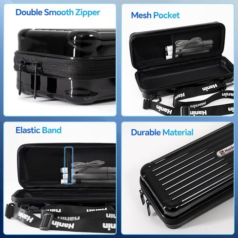 حقيبة حمل PRT MT610 للطابعة الحرارية المحمولة iDPRT HPRT، حقيبة سفر منظم إلكترونيات MT610 Pro للطابعة والملحقات، حقيبة وحزام أسود فقط in Kuwait