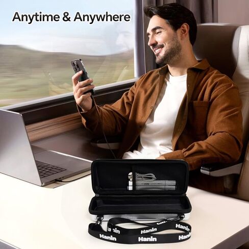 حقيبة حمل PRT MT610 للطابعة الحرارية المحمولة iDPRT HPRT، حقيبة سفر منظم إلكترونيات MT610 Pro للطابعة والملحقات، حقيبة وحزام أسود فقط in Kuwait