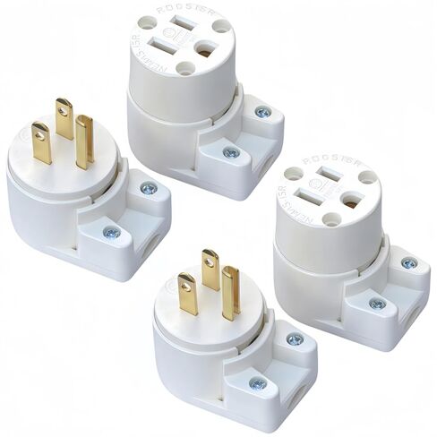 (3pack) الولايات المتحدة الأمريكية كندا NEMA 5-15P 15AMP 125V الأسرة 3 قطب DIY الزاوية اليمنى AC PLUP 90 درجة 12 الاتجاه in Kuwait