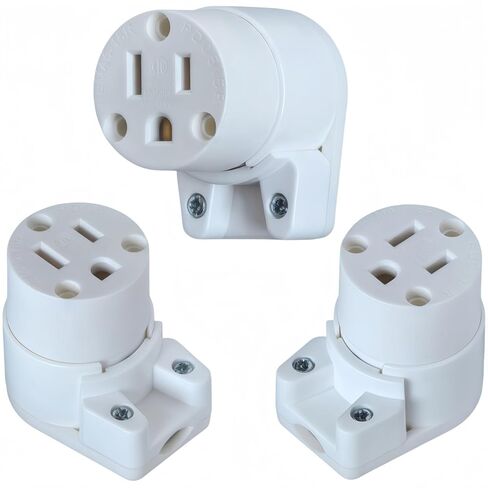 (3pack) الولايات المتحدة الأمريكية كندا NEMA 5-15P 15AMP 125V الأسرة 3 قطب DIY الزاوية اليمنى AC PLUP 90 درجة 12 الاتجاه in Kuwait