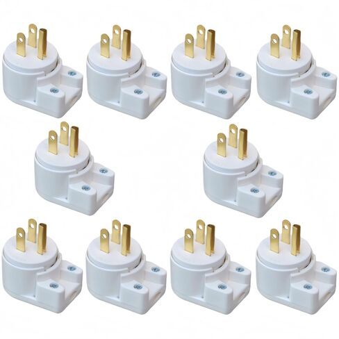 (3pack) الولايات المتحدة الأمريكية كندا NEMA 5-15P 15AMP 125V الأسرة 3 قطب DIY الزاوية اليمنى AC PLUP 90 درجة 12 الاتجاه in Kuwait
