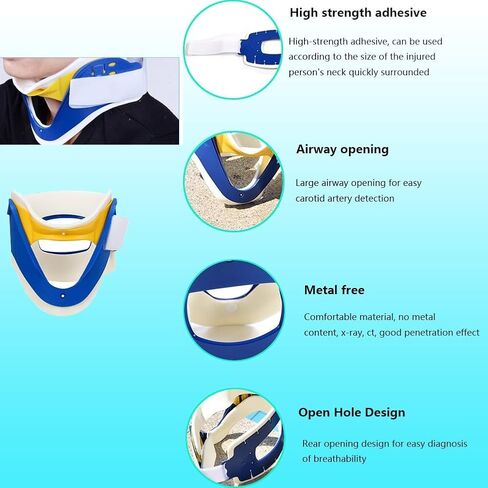 Lightweight Spine Board Stretcher with Adjustable Straps & Neck Brace - 72"x13"x2" Portable Immobilization System for EMTs, Ambulance, Sports Fields & Rescue Operations in Saudi Arabia
