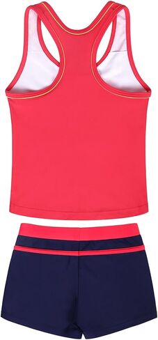 Tankini Swimsuit for Girl Cover Up Sporty Adjustable Straps Bathing Suits Summer High-Waist Beach Swimwear in Saudi Arabia
