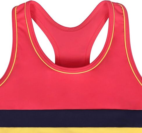 Tankini Swimsuit for Girl Cover Up Sporty Adjustable Straps Bathing Suits Summer High-Waist Beach Swimwear in Saudi Arabia