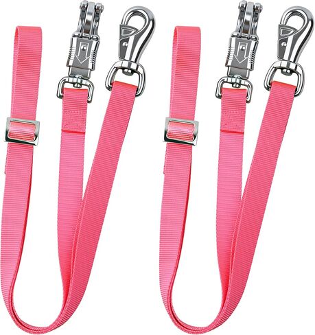 Cross Ties for Horse, Nylon Trailer Tie w/Quick-Release Panic Snap & Bull Snap Horse Trailer Accessories, Adjustable Length Range 42.5" to 73", Equestrian Supplies, Regal Purple in Kuwait