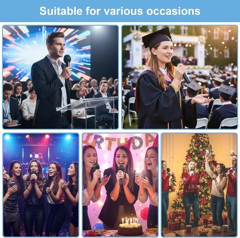 200 قطعة من أغطية الميكروفون للاستعمال مرة واحدة، زجاج أمامي للميكروفون أسود مع شريط مطاطي، أغطية ميكروفون مريحة للميكروفونات لأداء مرحلة استوديو تسجيل KTV in Kuwait