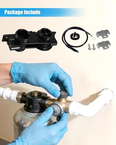 60626 Electronic Turbine Meter Assembly Fit for Fleck 2510 5600SXT 5000 5800 6700 9000 9100 Water Softeners, with Clip Screw Flow Meter Cable, Replace FL60626 in Saudi Arabia