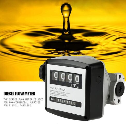 Igital Meter 1Inch Oil Mechanical Meter Aluminum Meter 4-Digital Batch Display Meter Fuel Transfer Gallon Meter in Saudi Arabia