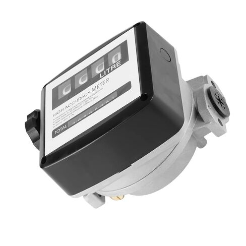 Igital Meter 1Inch Oil Mechanical Meter Aluminum Meter 4-Digital Batch Display Meter Fuel Transfer Gallon Meter in Saudi Arabia