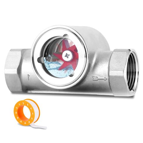 1 "معاهدة عدم الانتشار مؤشر تدفق المياه مؤشر تدفق متر مع الشريط الفولاذ المقاوم للصدأ مقياس الجريان للمياه النفط الغاز in Kuwait