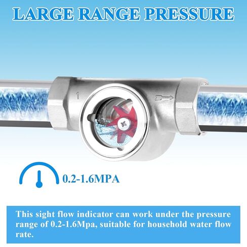 1 "معاهدة عدم الانتشار مؤشر تدفق المياه مؤشر تدفق متر مع الشريط الفولاذ المقاوم للصدأ مقياس الجريان للمياه النفط الغاز in Kuwait