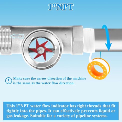1 "معاهدة عدم الانتشار مؤشر تدفق المياه مؤشر تدفق متر مع الشريط الفولاذ المقاوم للصدأ مقياس الجريان للمياه النفط الغاز in Kuwait