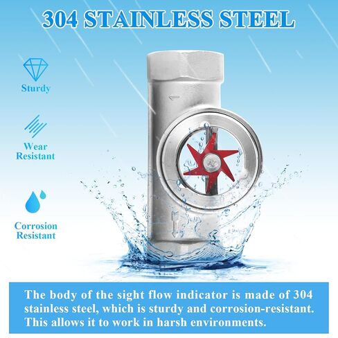 1 "معاهدة عدم الانتشار مؤشر تدفق المياه مؤشر تدفق متر مع الشريط الفولاذ المقاوم للصدأ مقياس الجريان للمياه النفط الغاز in Kuwait