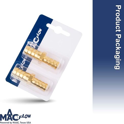 MAACFLOW النحاس 1/2 "إلى 3/8" خرطوم المخفض معرف الشائكة المناسب (حزمة من 2) in Kuwait