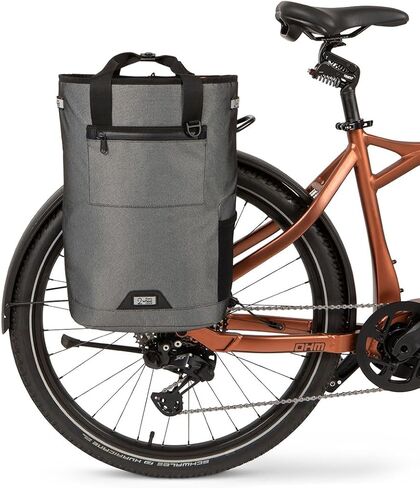 Two Wheel Gear Solo Market Pannier, 30L Bike Grocery Bag, Graphite Grey, 14x19x8 inches in Kuwait