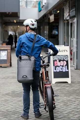 Two Wheel Gear Solo Market Pannier, 30L Bike Grocery Bag, Graphite Grey, 14x19x8 inches in Kuwait