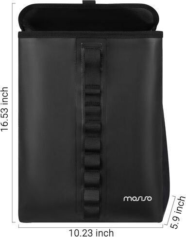 MOSISO Bike Panniers Bag, Waterproof Bicycle Rear Rack Bags, Flap Bicycle Rear Rack Seat Luggage Storage Trunk Bag Cycling Accessories for Road Mountain Traveling Commuting 8L, Black in Saudi Arabia