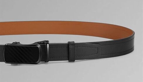 Men's Leather Automatic Ratchet Belt Randomly Adjustable Business Casual Jeans Pants in Saudi Arabia