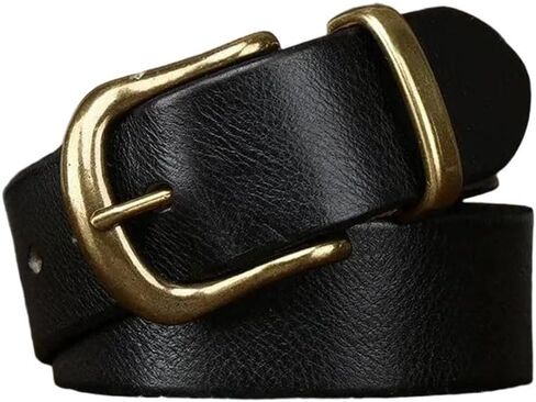 Men's Fashion Genuine Leather Pin Buckle Belt Casual Jeans Work Pants Cummerbund Style in Saudi Arabia