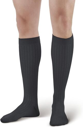 Ames Walker AW 129 Men's Microfiber/Cotton Knee High Dress Socks 15-20 mmHg in Saudi Arabia