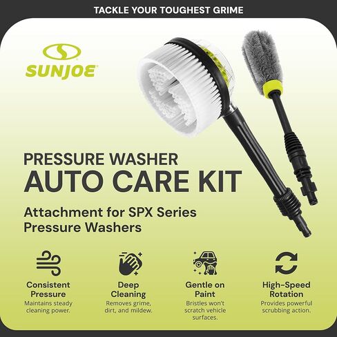 Sun Joe SPX-CCK Car Care Accessory Kit, Includes SPX-RB1 Rotary Wash Brush & SPX-WB1 Wheel Rim Brush in Saudi Arabia