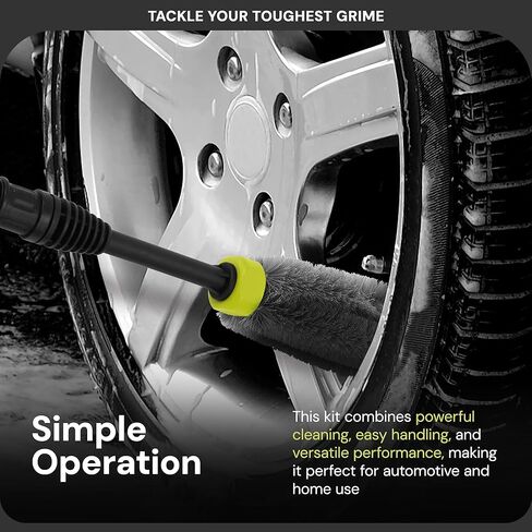 Sun Joe SPX-CCK Car Care Accessory Kit, Includes SPX-RB1 Rotary Wash Brush & SPX-WB1 Wheel Rim Brush in Saudi Arabia