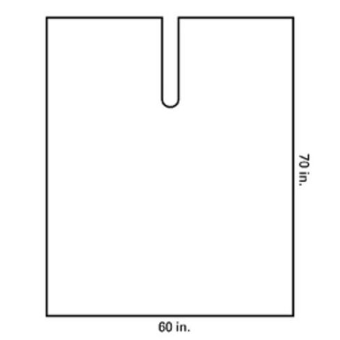 HALYARD 88660 Film Split Drape, 60" x 70", Poly Film (Case of 65) in Saudi Arabia