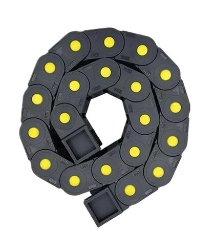 سلسلة كابل 20 × 38 مم نوع الجسر / سلسلة جسر بلاستيك مغلق لنقل الحركة مع نقطة صفراء 1 متر (125 مم، 20 × 38 مم_غير مفتوحة) in Kuwait