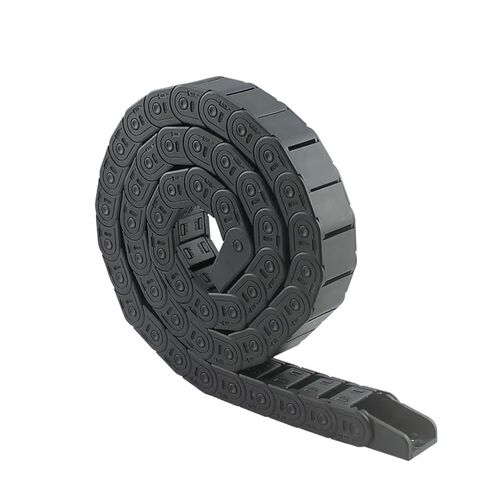 سلسلة الكابلات 7 * 7 10 * 10 15 * 20 15 * 30 مم 1 متر سلسلة سحب بلاستيكية شبه مغلقة غير قابلة للفتح (10 × 10 مم) in Kuwait