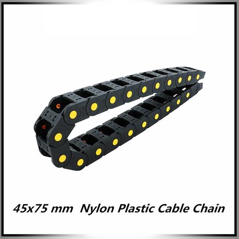45x75 mm 45 * 75 mm Nylon Mochine Towline Plastic Cable Chain Drag Chain Slient Bridge L 1m for Router in Saudi Arabia
