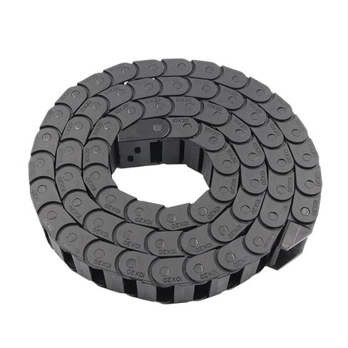 Plastic Nylon Machine Tool Engraving Machine Manipulator Engineering Drag Chain Industrial Crawler high-Speed Silent Chain(1000x10x20 mm) in Saudi Arabia