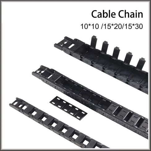 Chain 10 * 10 15 * 20 15 * 30mm 1M Brldge Non-Opening & Semi-Enclosed Plastic Towline Transmission Drag Chain Machine(10x10 mm) in Saudi Arabia