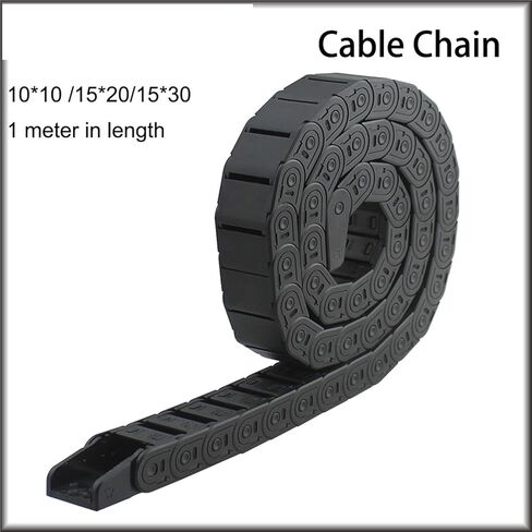 Chain 10 * 10 15 * 20 15 * 30mm 1M Brldge Non-Opening & Semi-Enclosed Plastic Towline Transmission Drag Chain Machine(10x10 mm) in Saudi Arabia