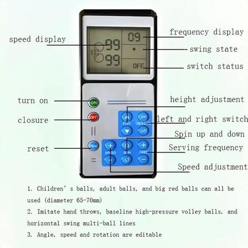 Portable Tennis Ball Machine,Automatic Throwing Machine Trainer/Thrower/Equipment for Daily Practice,Adjustable Launch Angle, 50 Balls, for Beginners Solo Training Sports in Saudi Arabia