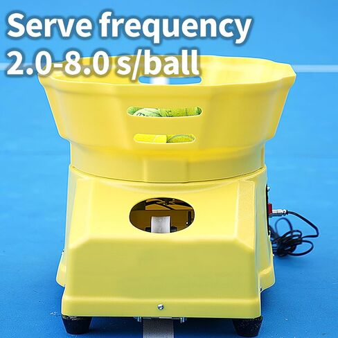 Tennis Ball Machine, Tennis Ball Tosser 7-Speed Speed Adjustment Portable w/Oscillation Ball Launcher Tennis Serving Machine topspin and bottomspin Accurate Efficient 30 Balls Large Capacity Box in Saudi Arabia