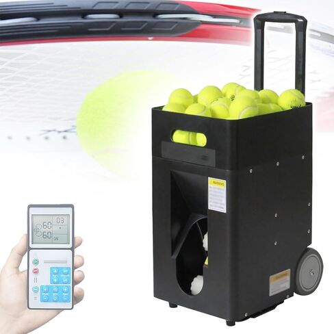 Automatic Tennis Ball Machine, App/Remote Control Tennis Ball Launcher/Thrower, Portable Tennis Pitching Machine, Smart Tennis Trainer in Saudi Arabia