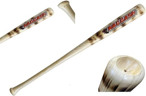 Wooden Baseball bat C271 in Pro Maple Wood for Professional Players Youth-Adults with flamework on Barrel with Cupped in Size 32 inches/29 Oz with Classic Natural Wood Color in Kuwait