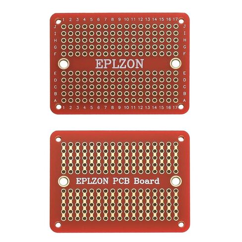 لوح تجارب صغير قابل للحام ثنائي الفينيل متعدد الكلور، لوح لحام مطلي بالذهب لمشاريع الإلكترونيات التي تصنعها بنفسك، ينطبق على مشاريع اللحام، مقاس 2.0 بوصة × 1.5 بوصة، لون مختلط (عبوة من 10 قطع، أحمر) in Kuwait