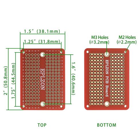 لوح تجارب صغير قابل للحام ثنائي الفينيل متعدد الكلور، لوح لحام مطلي بالذهب لمشاريع الإلكترونيات التي تصنعها بنفسك، ينطبق على مشاريع اللحام، مقاس 2.0 بوصة × 1.5 بوصة، لون مختلط (عبوة من 10 قطع، أحمر) in Kuwait