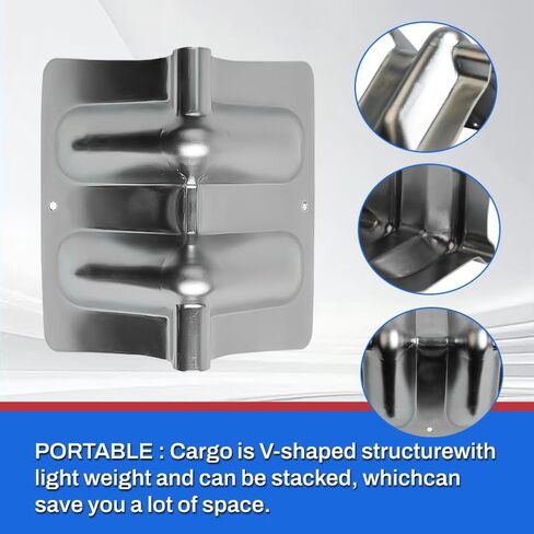 واقيات زوايا فولاذية لأشرطة ربط 20 قطعة - واقي حافة البضائع للشاحنات المسطحة، وحماية حمل البليت، ومستلزمات الشحن in Kuwait