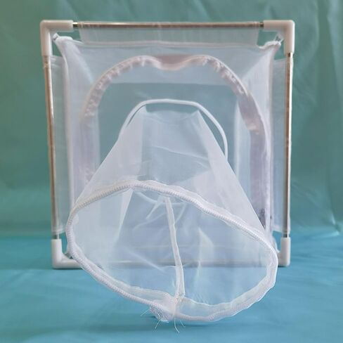 قفص شبكي أبيض يطير مع أنابيب من الفولاذ المقاوم للصدأ، 100 شبكة نايلون قابلة للفصل في الهواء الطلق قفص مراقبة الذبابة لتربية الفقس in Kuwait