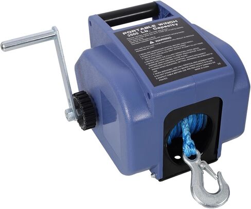 12v 3500lbs Trailer Winch,Reversible Electric Winch, for Boats Up to 5000 .,with Synthetic Rope,with Extra Pulley in Kuwait