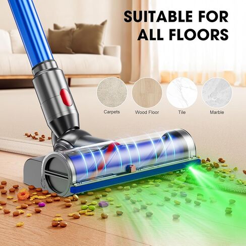 Handheld Vacuum Cordless, 16000Pa 160W Car Vacuum Cleaner with LED Screen,30Min Powerful Hand Held Vacuum Cleaner Portable Cordless Lightweight LED Light Fast Charge Multi-Nozzles for Home Car Office in Kuwait