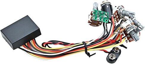 Kisangel Active Bass Circuit Wiring Harness GU244 Preamp for Electric Bass Guitar Pickup Replacement Accessories in Saudi Arabia