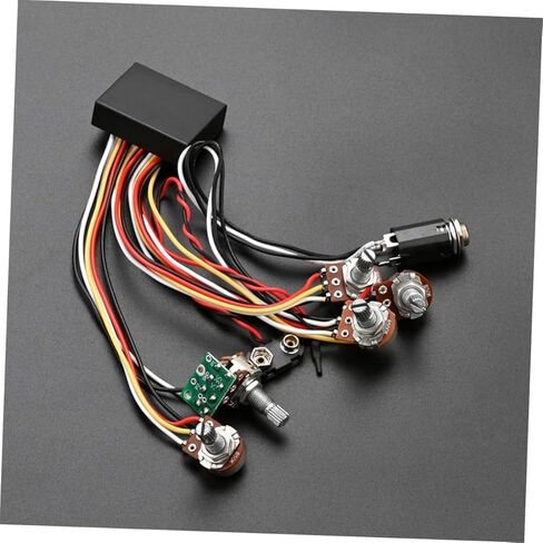 Kisangel Active Bass Circuit Wiring Harness GU244 Preamp for Electric Bass Guitar Pickup Replacement Accessories in Saudi Arabia