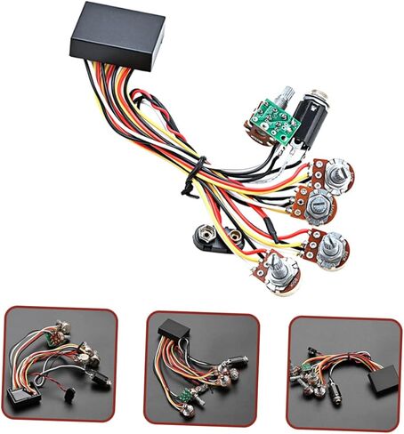 Kisangel Active Bass Circuit Wiring Harness GU244 Preamp for Electric Bass Guitar Pickup Replacement Accessories in Saudi Arabia